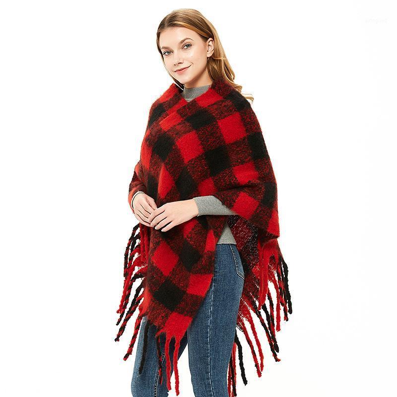 

Scarves 2021 Direct Selling Sale Hijab Winter In Europe And The Fall Circle Yarn Thick Tassel Woman With Hager Son Cape1