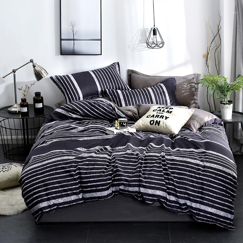 

Dropshipping 3/4pcs King Size Bedding Sets Family Set Include Bed Sheet Duvet Cover Pillowcase bear children boy gife Gray1, Jsd2018922
