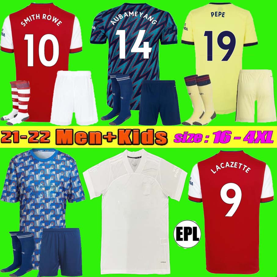 

21 22 SMITH ROWE SAKA soccer jerseys Fans Player version ØDEGAARD THOMAS MARTINELLI WILLIAN TIERNEY 2021 2022 PRE MATCH football shirt Men Kids kit sets