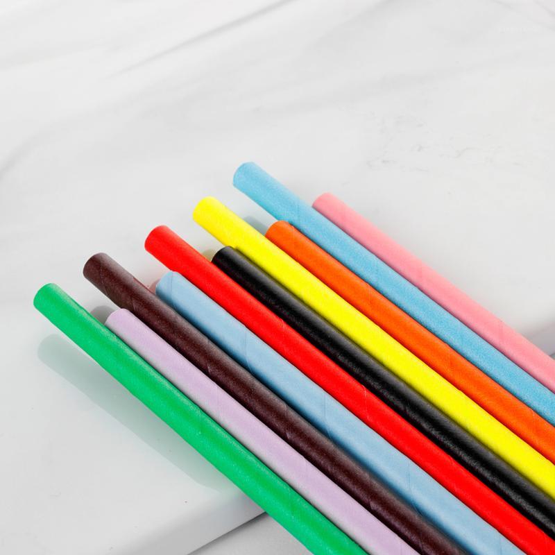 

25PCS Disposable Drinking Straw Wedding Supplies Birthday Event Party Decoration Kitchen Bar Beverage Paper Straw Pure Color1