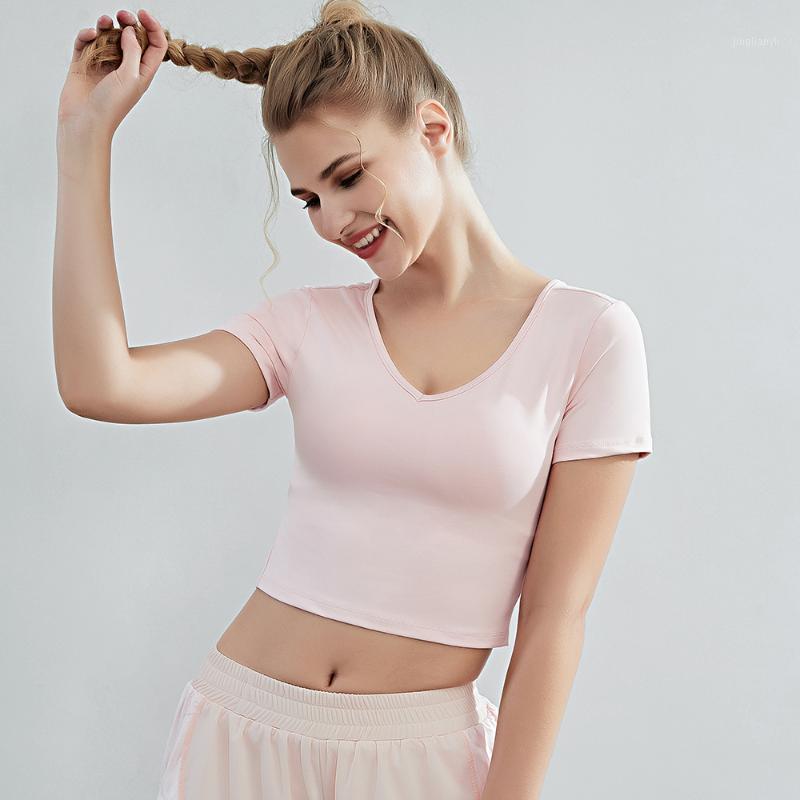 

Yoga Shirts Women Running Shirt Mesh Patchwork Fitness Short Sleeve T-shirt Sport Quick Dry Female Gym Tops Workout Blouse1, Beige