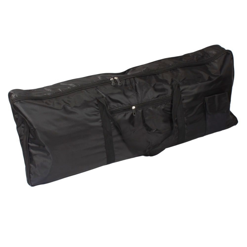 Portable 61-Key Electronic Keyboard Bag Electric Piano Padded Case Gig Bag Advanced Fabric Shoulder Backpack Black-image-542767312