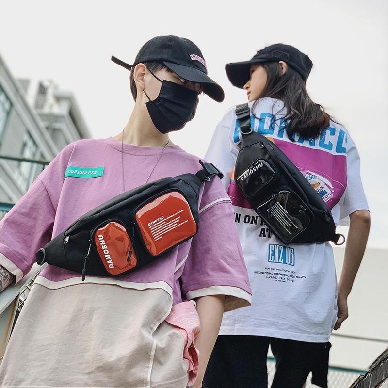 

Waist Bags Men Designer Fanny Pack Fashion Belt Chest Bag Women PVC Hip-hop Trend Cool Big Multipurpose Waterproof Phone Pouch1, Black
