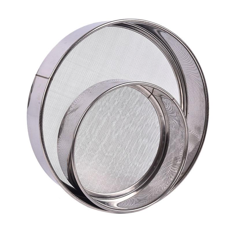 

Kitchen Fine Mesh Flour Sifter Professional Round Stainless Steel Flour Sieve Strainer Sifters Best For Kitchen Baking Cake