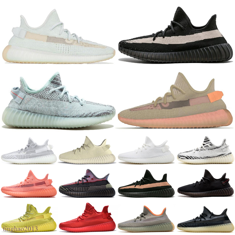 

2021 Static 3M Reflective Running Shoes 2.0 Semi Frozen Yellow High Quality Men Women Trainer Sneakers Eur 36-47, Color 17