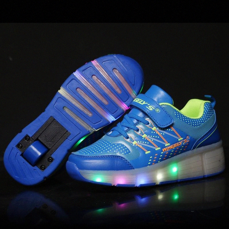 

2019 Child Jazzy 2020, Junior Girls&Boys LED Light 2020, Children Roller Skate Shoes, Kids Sneakers With Wheels 21 colors #qB8s