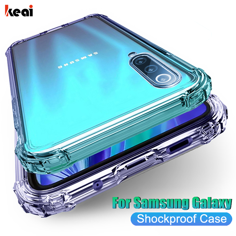 

luxury clearÂ Shockproof Phone case For Samsung Galaxy A51 A71 A50 A70 A10 A30 S8 S9 S10 Lite S20 Note 20 Ultra 8 9 10 Plus Cover
