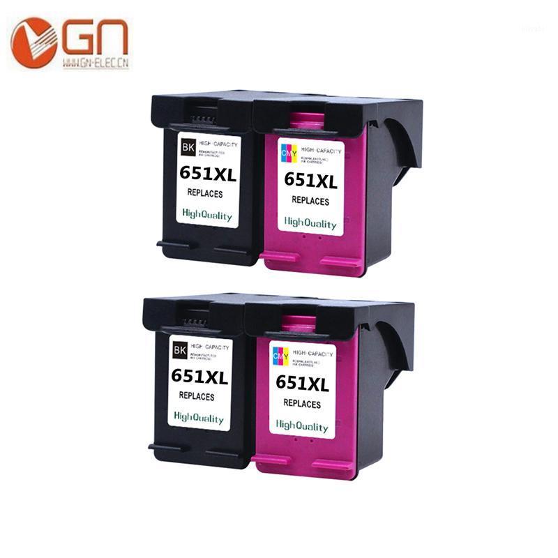 

GN 4Pack 651 Ink Cartridge for 651 XL Ink for Deskjet 5575 5645 officejet 202 252 Printer1