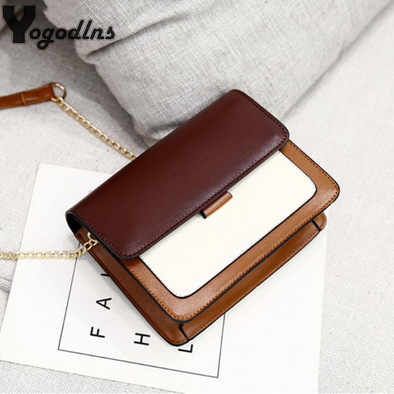 

Vintage PU Leather Crossbody Bags For Women 2021 Solid Color Shoulder Messenger Bag Luxury Handbags Designer Crossbody Bag, Black