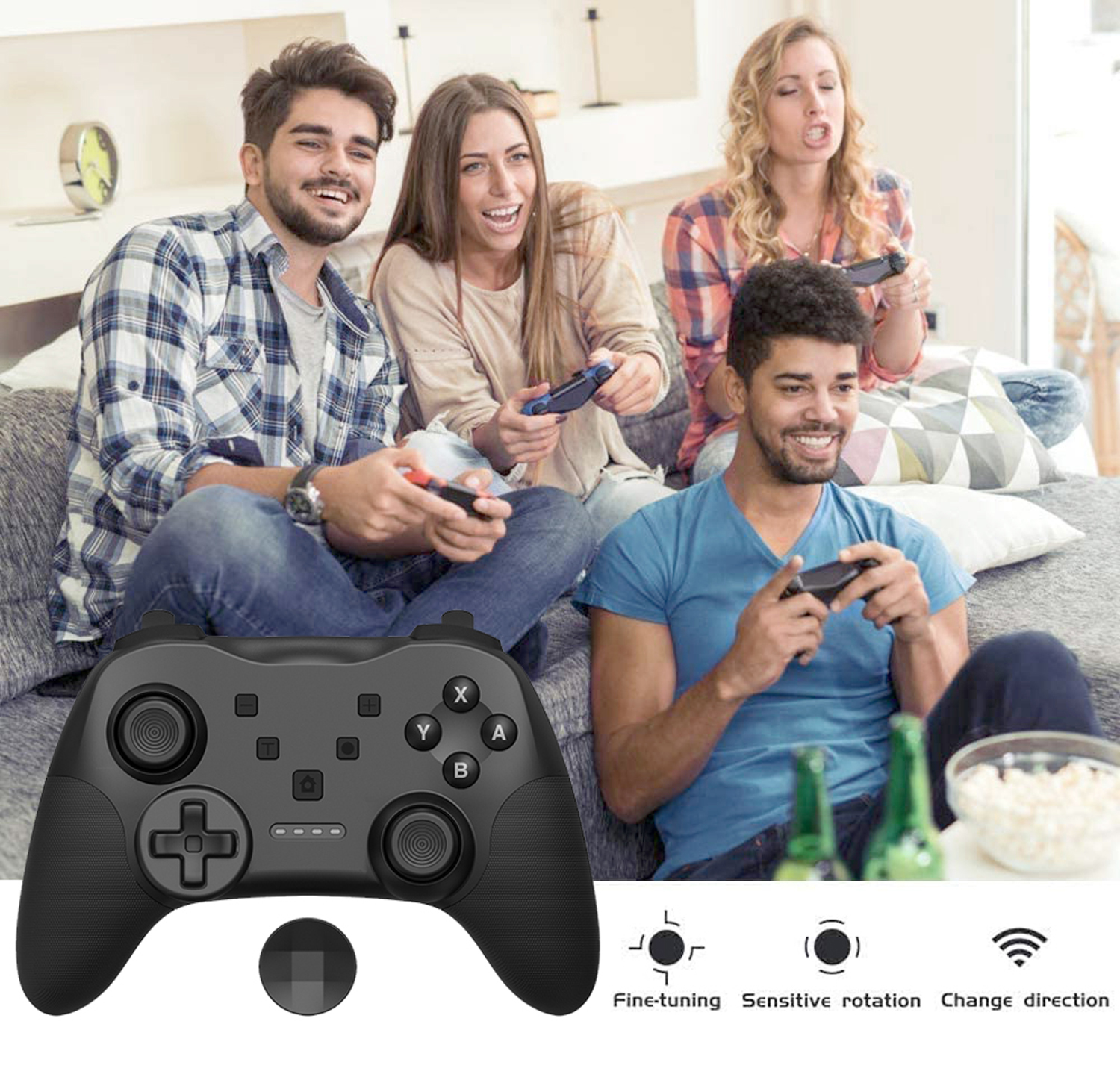 

Wireless Controller for Nintendo Switch/Android/IOS Joystick Gamepad Gaming Handle Controllers Game Pad Accessory with Retail Box