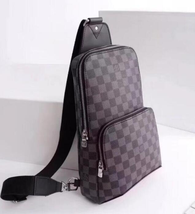 

High Quality Real Mens Leather Avenue Women Sling Bag Canvas Bags Textile Crossbody Coated Graphite Shoulder Bag Bags Designer Lining B Bsco, Brown;gray