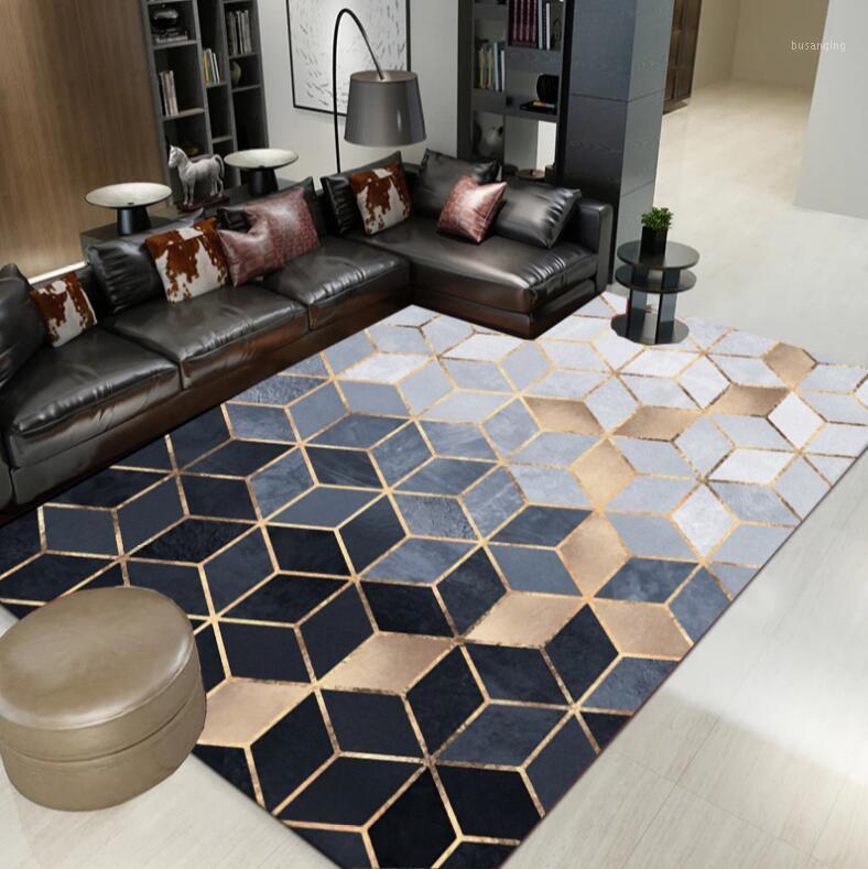 

American Nordic Chenille Geometric Carpets For Living Room Home Bedroom Rugs Carpets Coffee Table Area Rug Play Delicate Mat1