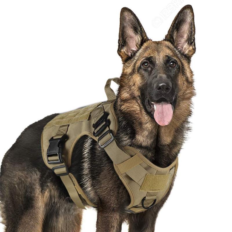 

Tactical Dog Harness K9 Working Dog Vest Nylon Bungee Leash Lead Training Running For Medium Large Dogs German Shepherd