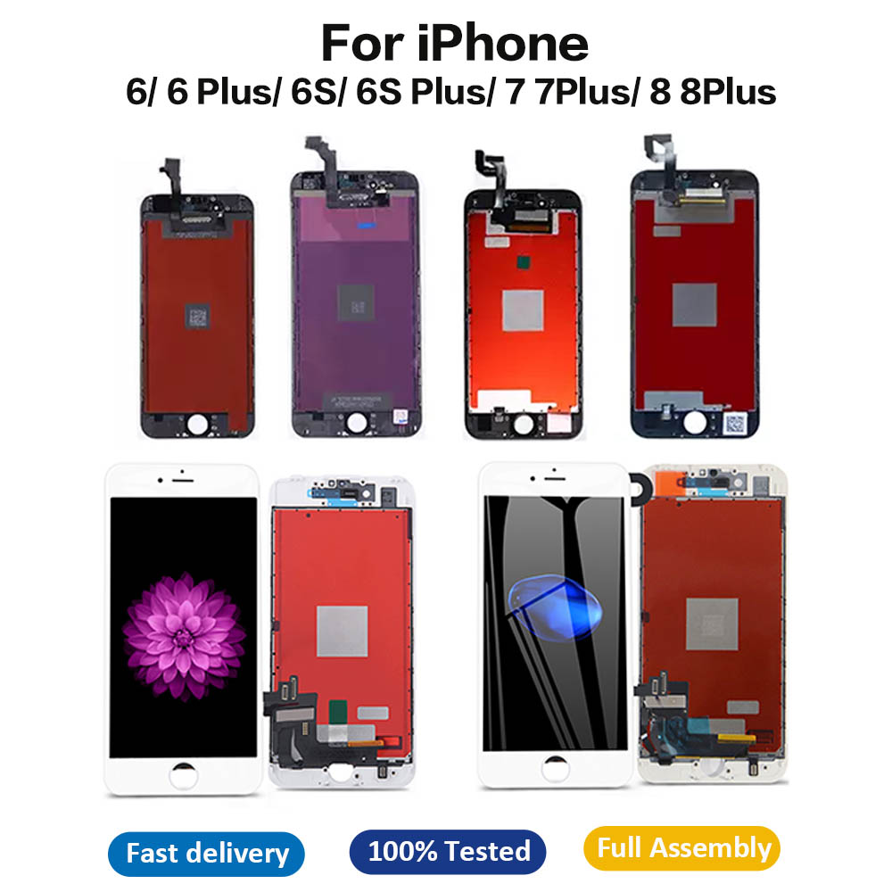 

AAA quality LCD Display Panels For iPhone 6 6S 7 8 Plus touch Screen replacement Digitizer Assembly