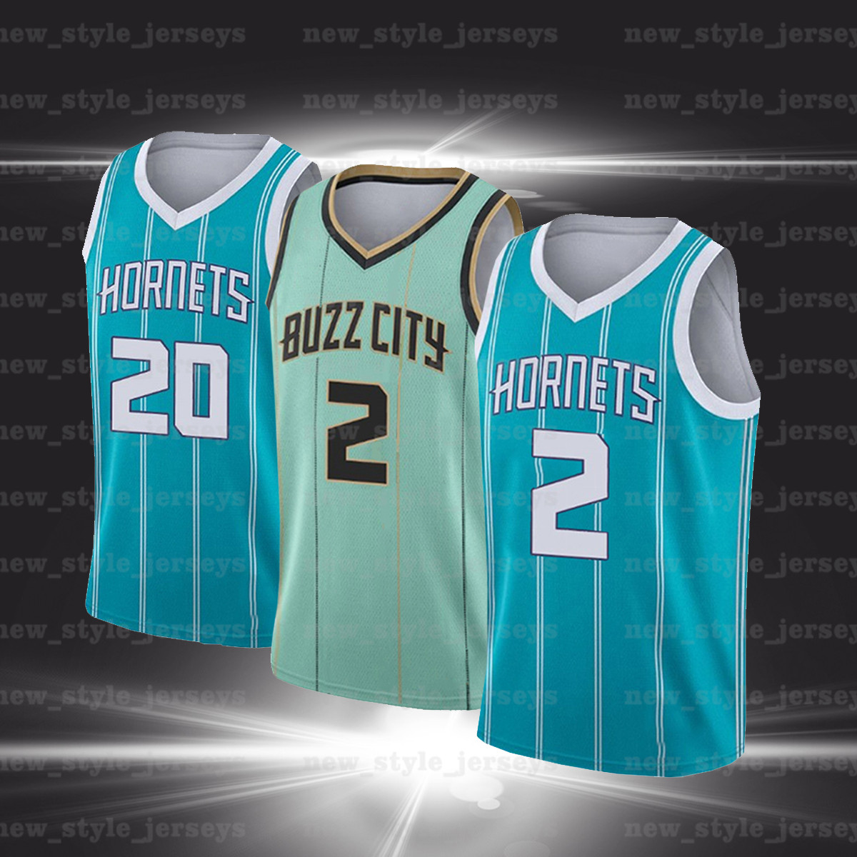 

2 LaMelo 20 Gordon Ball TERRY Hayward Charlotte Hornets Men ROZIER Basketball Jerseys Zeller