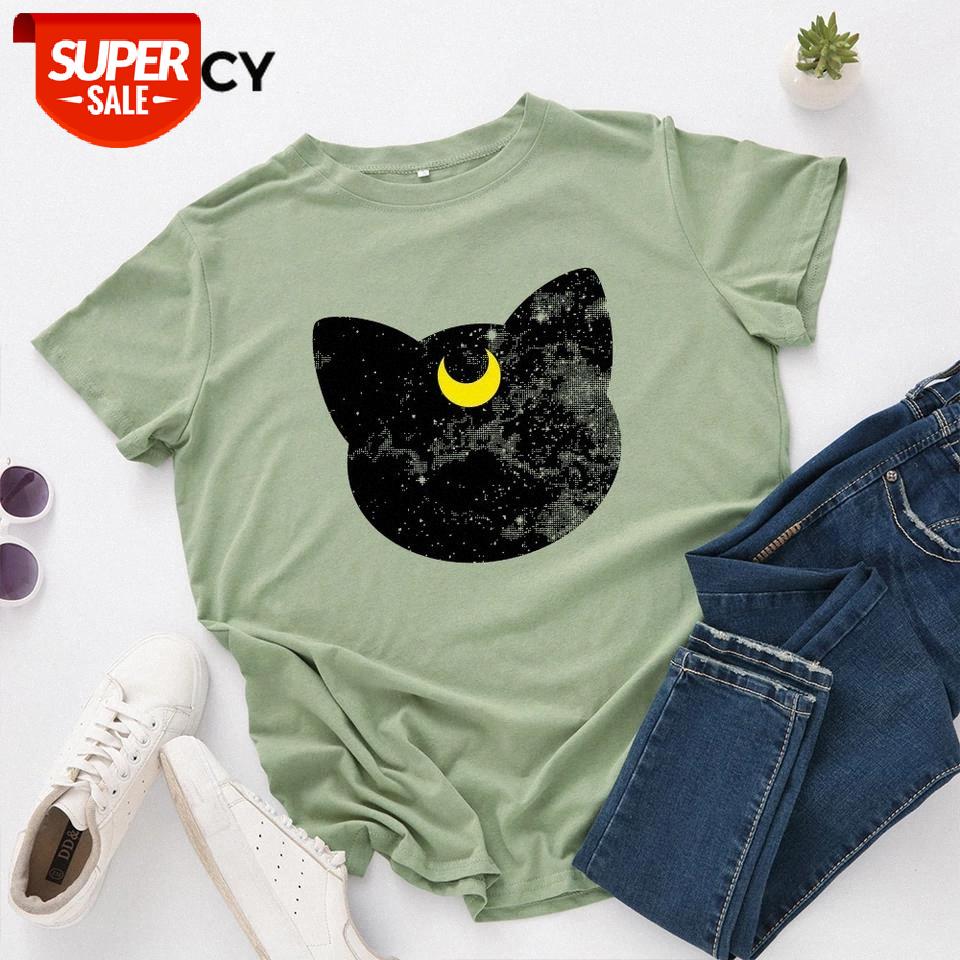 

JFUNCY 100% Cotton Summer T Shirt Women O-neck Short Sleeve Woman Tees Tops Oversize S-5XL Casual Female T-shirts #0y8y, White