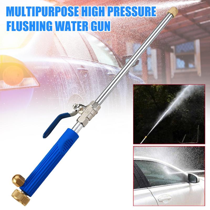 

High Pressure Water Sprayer Washing Device Car Washer Spray Metal Water Device Car Washing Tools Garden CLH, Blue