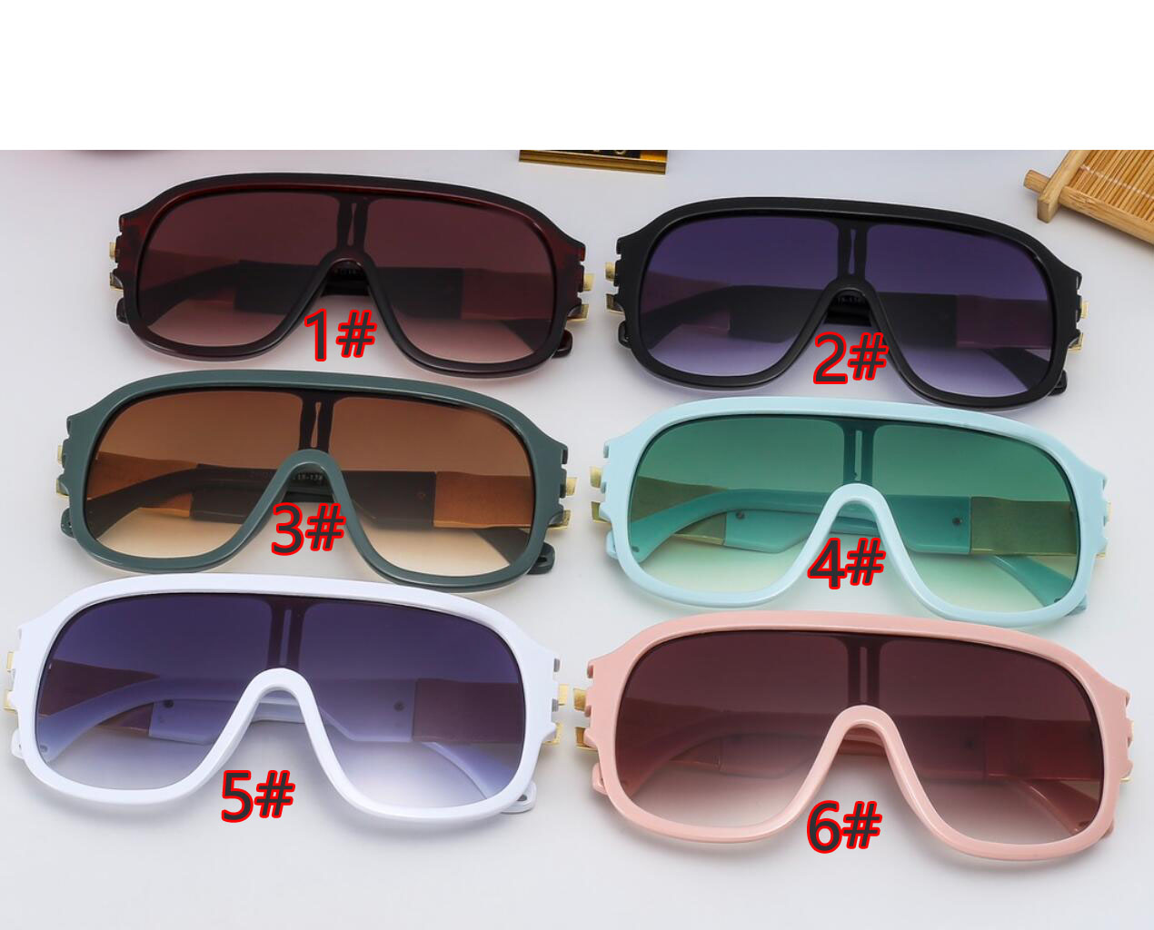 

summer woman Fashion outdoors driving sunglasses ladies Leisure Transparent, ocean lens unisex Sun glasses letter printing Cycling, travel windbreaks eyeglasses