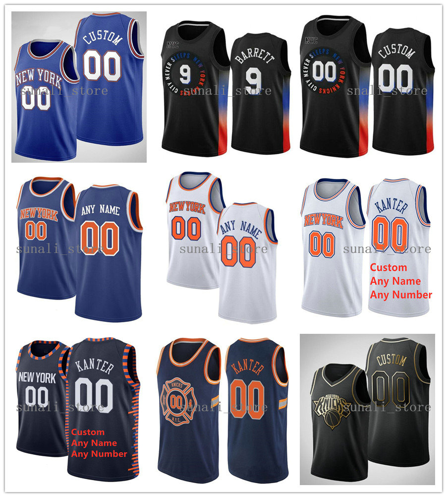 

2020 Basketball Draft Pick Jerseys 17 Davis 1 Bobby Portis Frank 11 Ntilikina RJ 9 Barrett Immanuel Quickley Saben Lee Mitchell 23 Robinson, Men blue