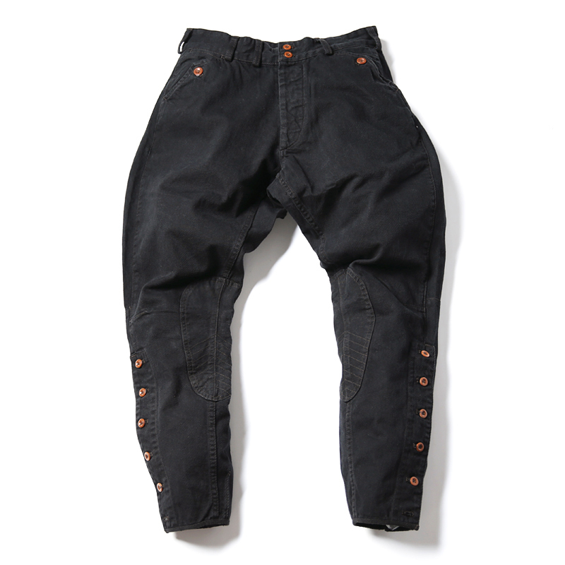 

Vintage motorcycle shorts do not stock men in black mid-rise riding pants 6ULJ, 32