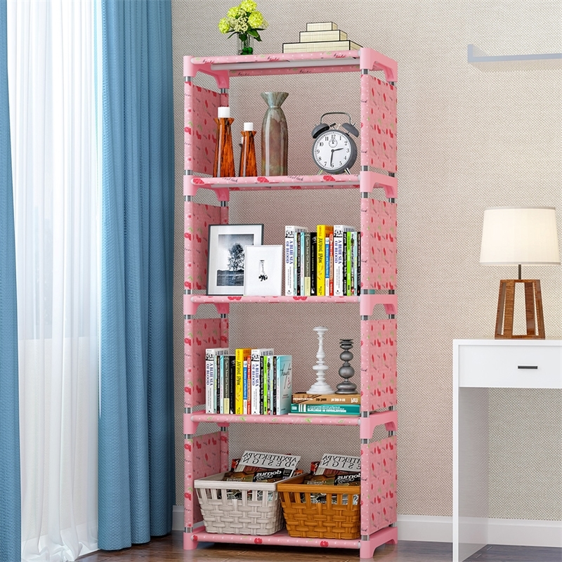 

5-Shelf Bookcase Book Shelves 4-Shelf Bookshelf Storage Bin Books Display Shelving Unit Organizer 5-Shelf Storage Shelves Rack Y200429