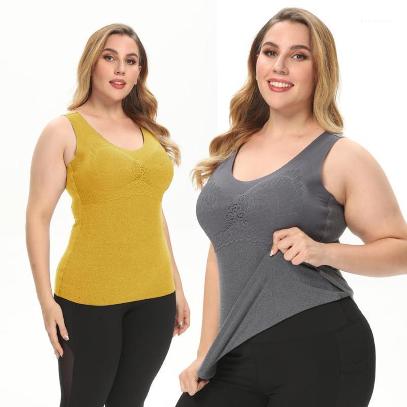 

Autumn Thermal Underwear Women Tank Crop Top Female Sexy Lingerie Gathered Plus Size Seamless Padded Vest Warm Breathable Cami1, Color5