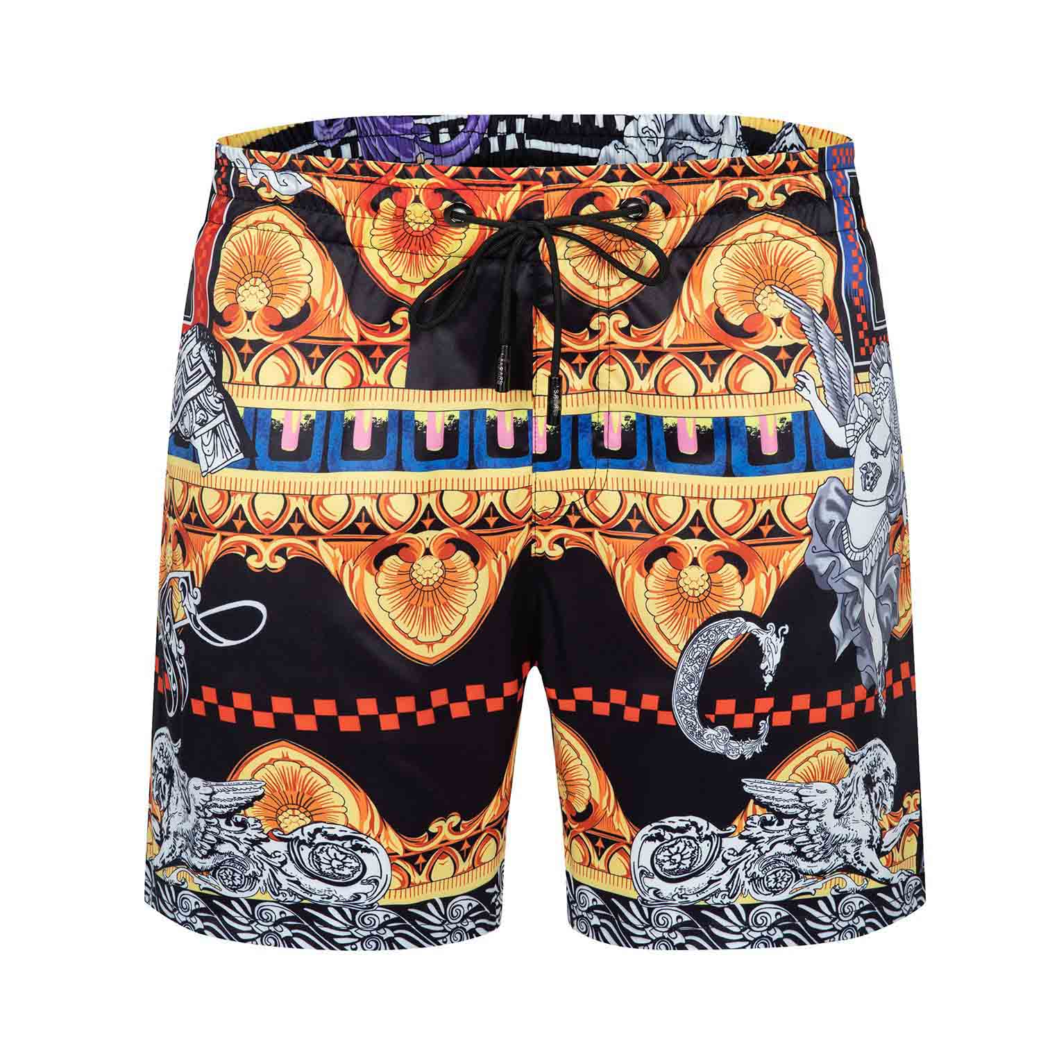 

2022 Luxury Summer Shorts Brand Men's Beach Pants With Fashion Designer Pants Letters Knee Length Loose Pant, Multi