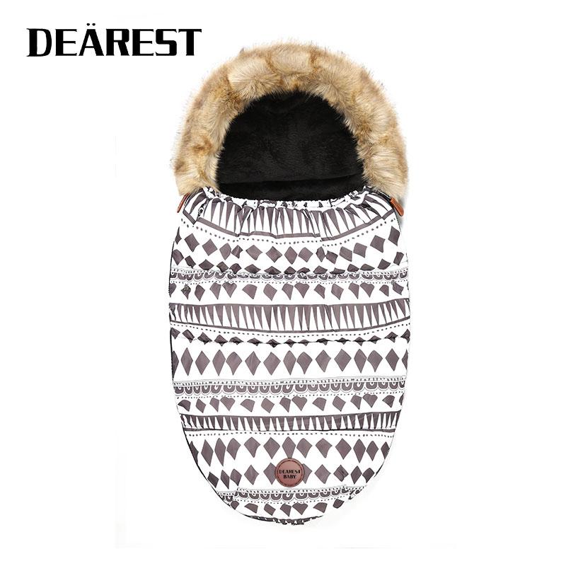

Dearest Baby Stroller Sleepsacks Infant Wheelchair Windshield Winter out Windproof Fleece Warm Soft Sleeping Bag