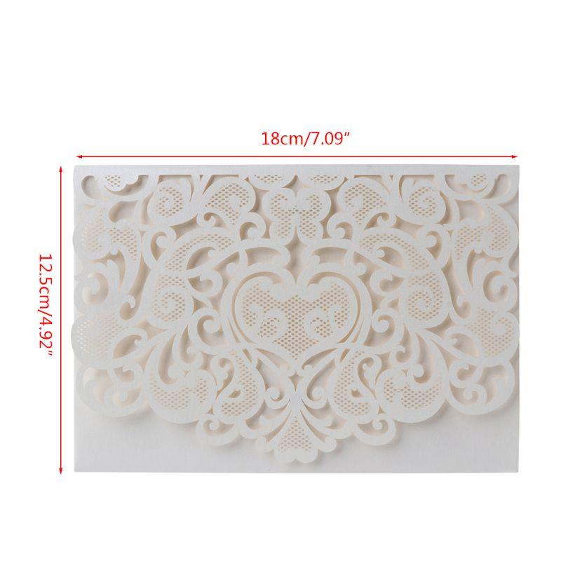 

10pcs 3D up Wedding Invitation Cards Cut with envelope for Wedding E56E