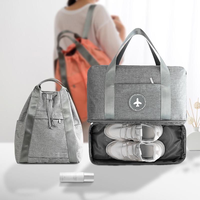 

Travel Essential Waterproof Storage Bag Casual Backpack Portable Clothes Shoes Organizer Digital Package Cosmetics Accessories