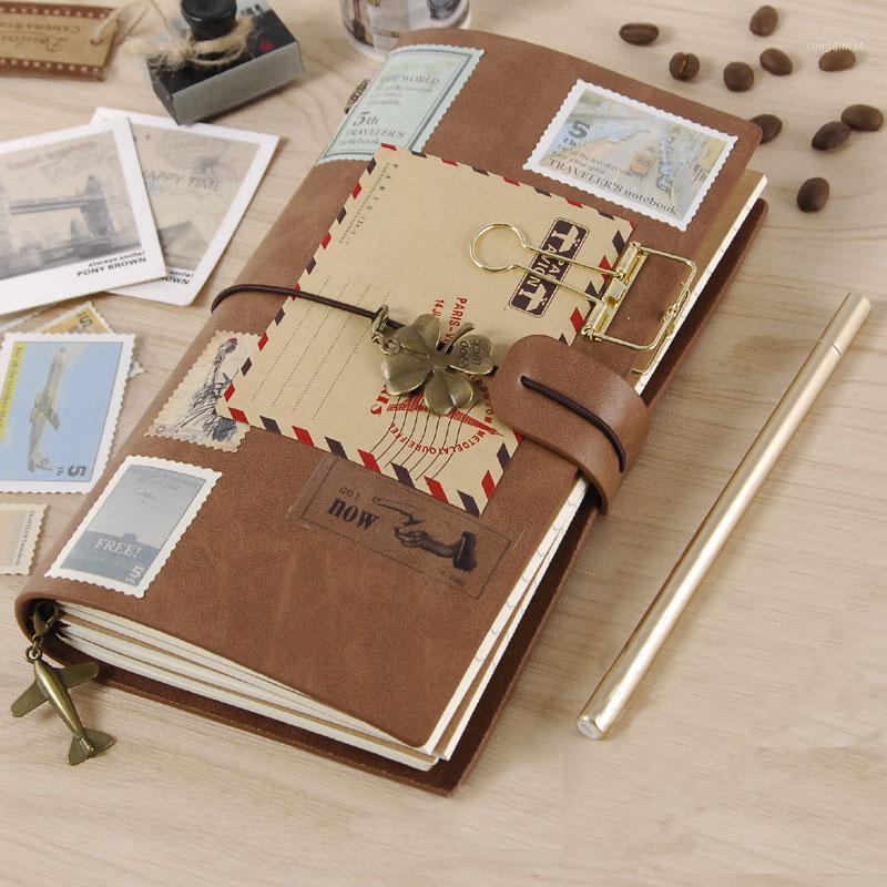 

Traveler's Account Book Retro Notebook calendar agenda Stationery Diary journal note notebooks note books planner1