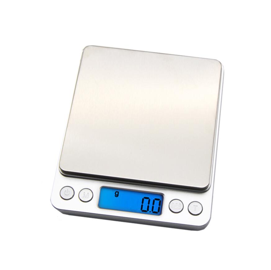 

New 500/0.01g 3000g/0.1g LCD Portable Mini Electronic Digital Scales Pocket Case Postal Kitchen Jewelry Weight Balance Scale Kitchen Tools, Silver