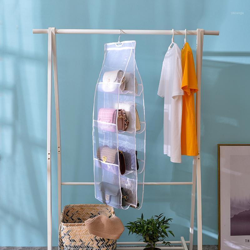 

Storage Bags Handbag Hanging Storage, Perspective Grid Collection Separate Space Saving Organizer