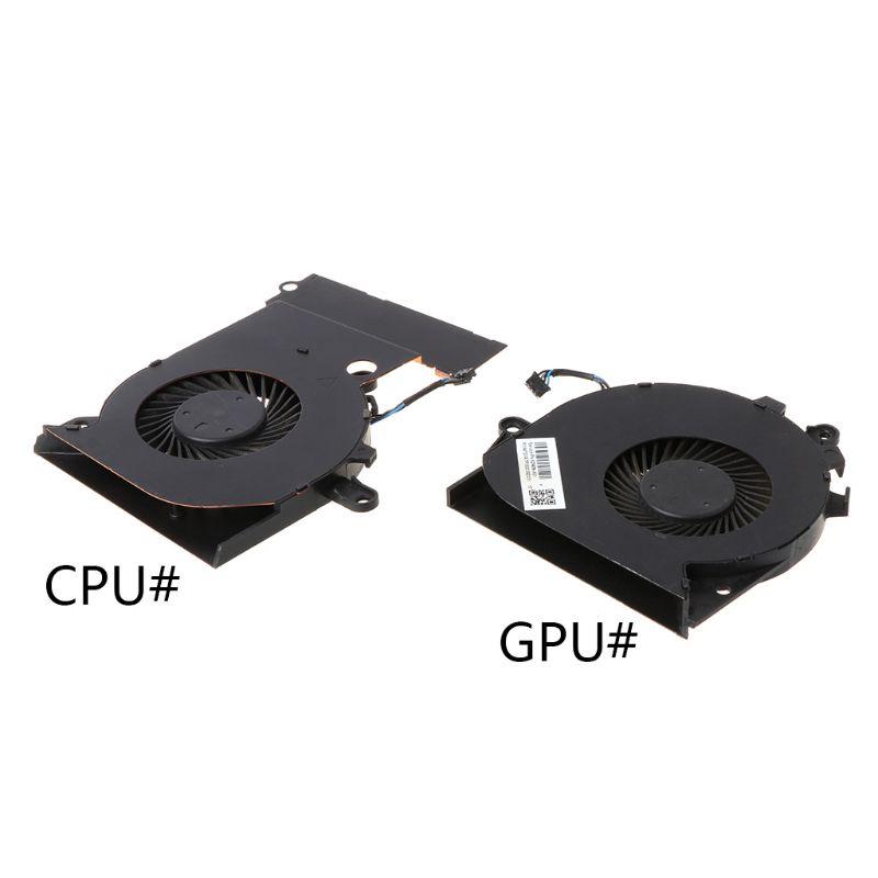

Black Metal Replaced Laptop GPU CPU Cooling Fan for OMEN 15-CE 17-AN Cooler Fan Drop Shipping