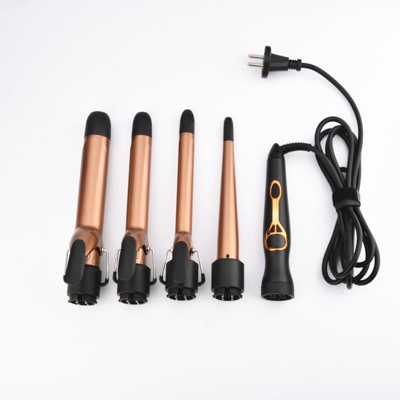 

New Style Liquid Crystal Hair Curler Replaceable Plug Four-In-One Hair Curler Alloy Does /40