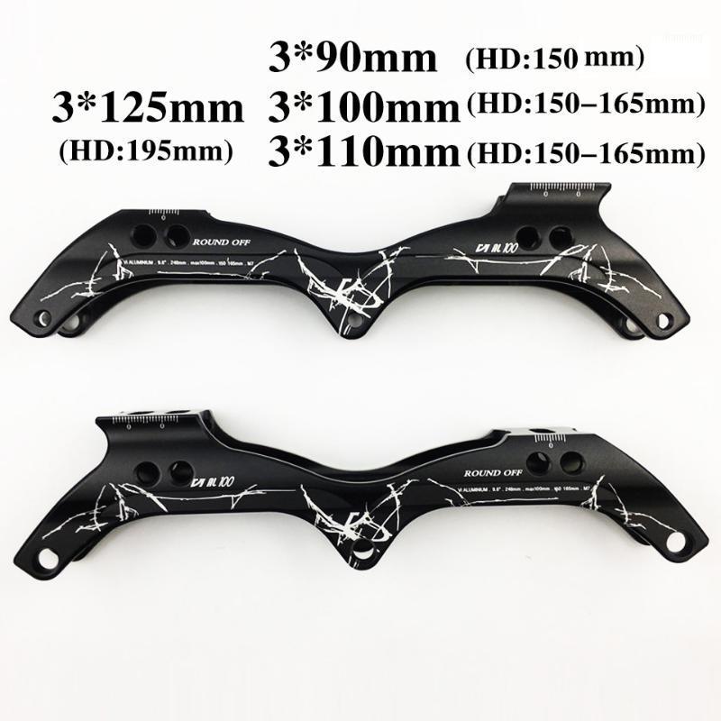 

Inline Speed Skate Frame 3x125mm Chassises 3*90/100/110MM Aluminum Alloy 7075 for 3 Wheels Skating Shoes Similar as Powerslide1, 3x110mm(150-165)