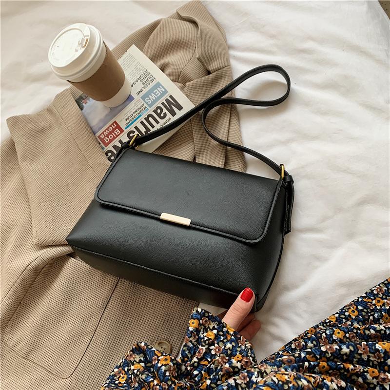 

Women Pu Leather Handbags High Quality Ladies Small Shoulder Bags Fashion Crossbody Bags for Women Casual Female Messenger Bag, Black