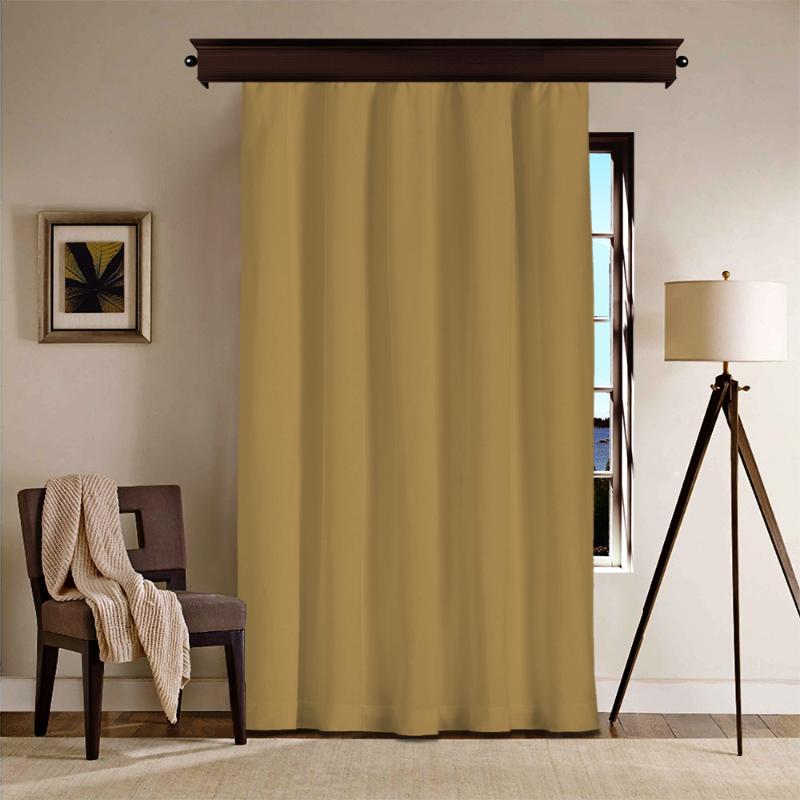 

Cipcici Milky Brown BlackOut Curtain Unisex Kids Living Room Decorative Single Color Elite Boy Girl Woman Man Child