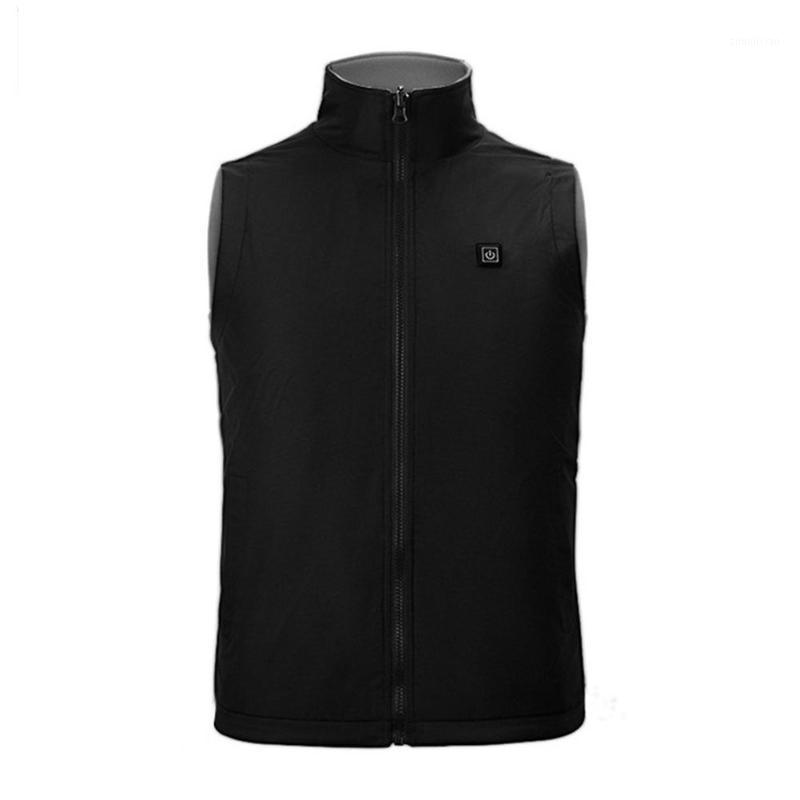 

2020 New Winter Outdoor Heated Vest Double-sided Adjustable 5V Electric Warm Vest Jacket For Man Women Ski Hiking1, Black