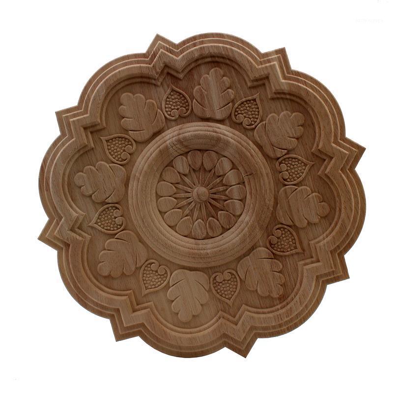 

VZLX Vintage Unpainted Wood Carved Decal Corner Onlay Applique Frame for Home Furniture Wall Cabinet Door Decor Crafts1