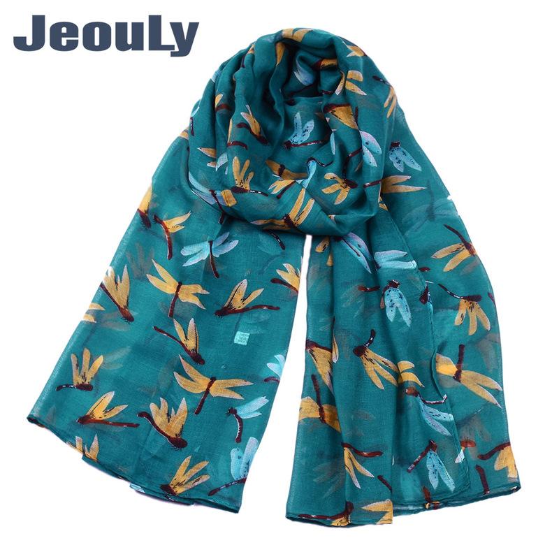 

Amazon's 2021 new voile scarf female long summer and beach towel printed fashion dragonfly is prevented bask in shawls