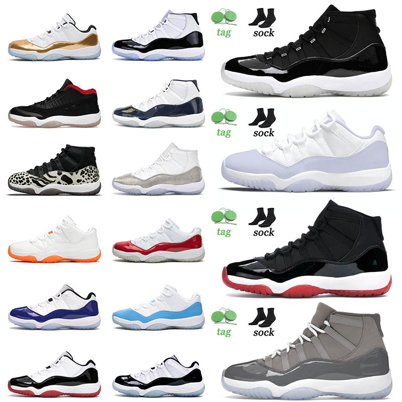

Original Basketball Shoes 11 11s XI Low Jumpman 25th Anniversary Pure Violet High Bred Cap And Gown Space Jam Varsity Red Trainers Sneakers 36-47, B22 rose gold 36-40