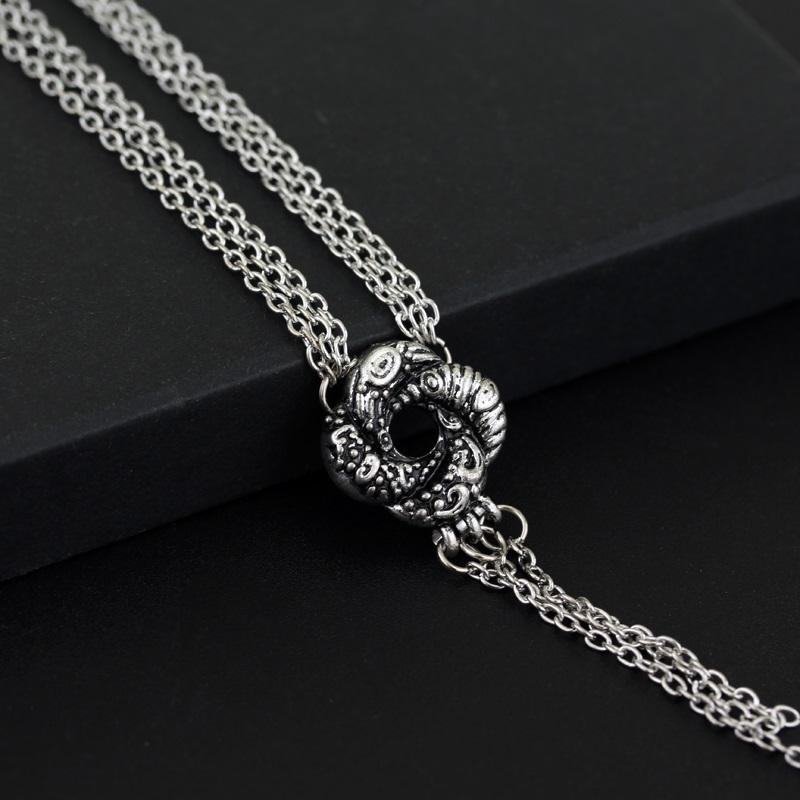 

Algerian Loveknot Necklace Vesper Lynd Casino Royale Bond Girl Love Knot Necklace Vintage Silver Plated Women Jewelry