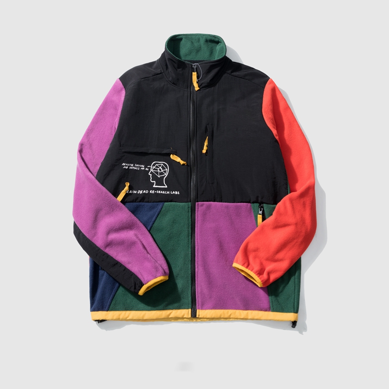 

Causal Women Men Jackets Fashion Spring Autumn Winter Unisex Patchwork Coats Long Sleeve Outdoor Hip Hop Streetwear X102, Customize