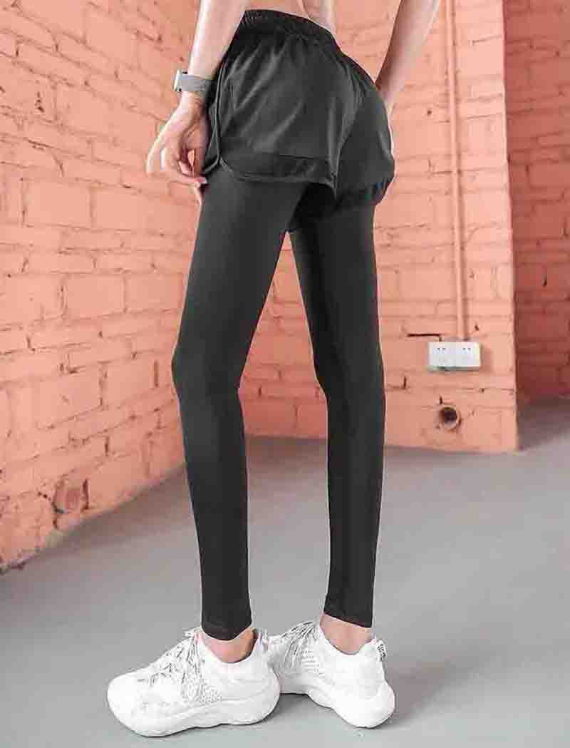 

Womens Leggings Autumn Fashion New Women Patchwork Sweatpant for Fitness Yoga Designer Black Female Full Length Active Pants Size -XL