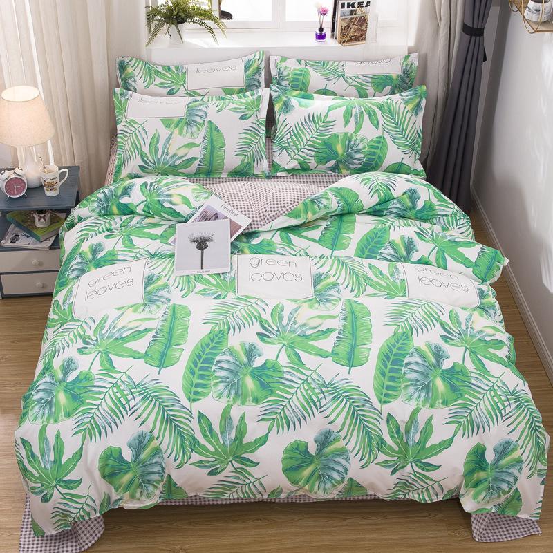 

Tropical Plants Print Girl Boy Kid Bed Cover Set Duvet Cover Adult Child Bed Sheets And Pillowcases Comforter Bedding Set 61071, 2tj-61071-072