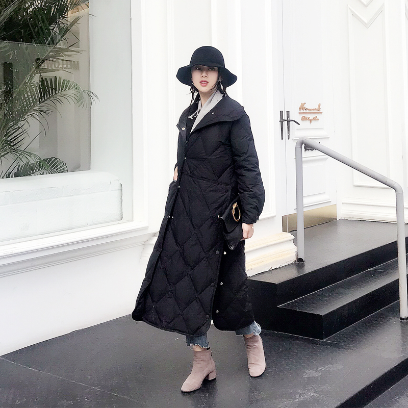 

quality 2020 High winter ultra light duck down x-long white female jacket vintage parkas my591 4DAG, Blake