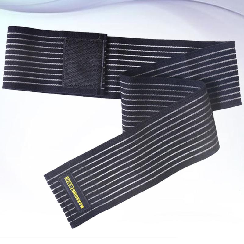 

Pressurizable Bandage Sports Ankle Support Fitness Riding Ankle Brace Adjustable Wristguard for Exercise Basketball (Size, Black