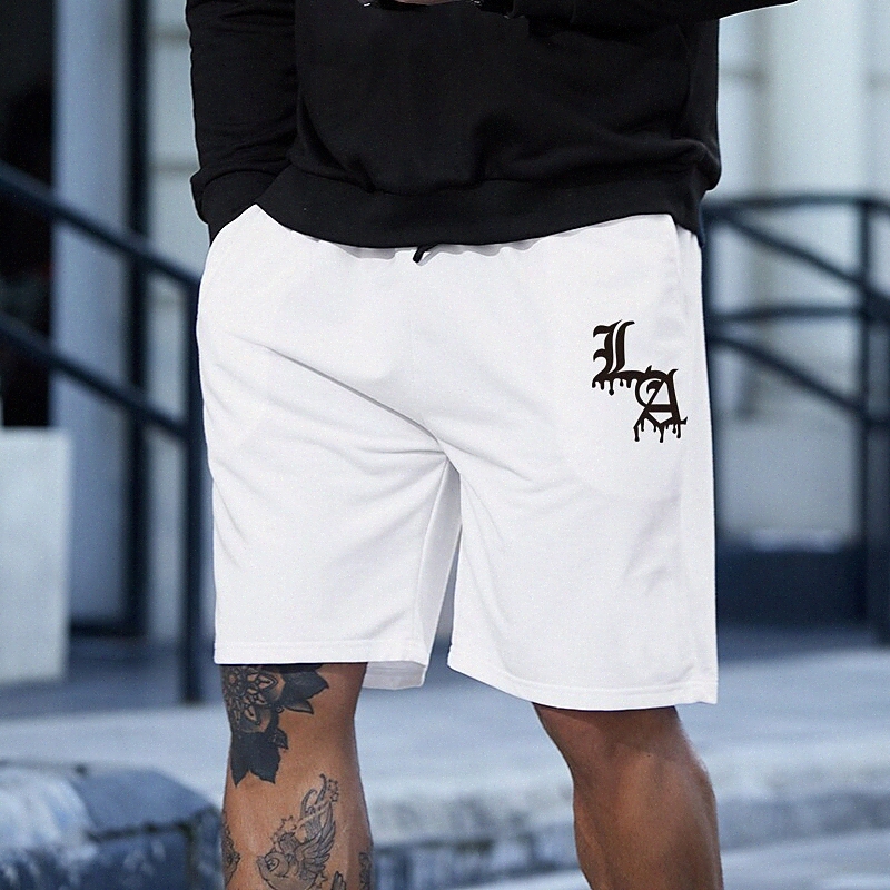 Men's Casual / Sportif Streetwear Shorts Bermuda Shorts de cordon de cordon de curseur à la taille élastique au dessus du genou pantalon quotidie