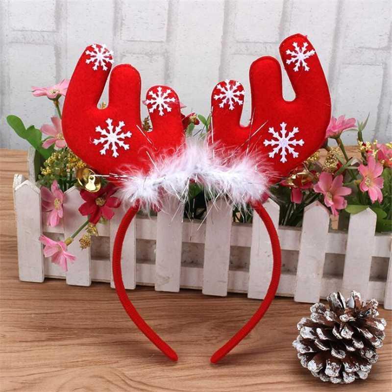 

Cosplay Elk Antlers Headband Santa Claus Headband Adult Children Reindeer Ornament Christmas Party Decoration1